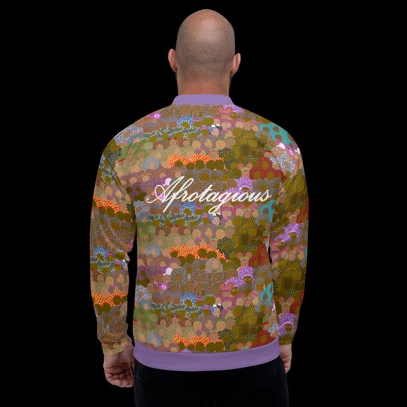 Afrotagious Da Bomber Jacket - African Violet - Picture 3 of 5